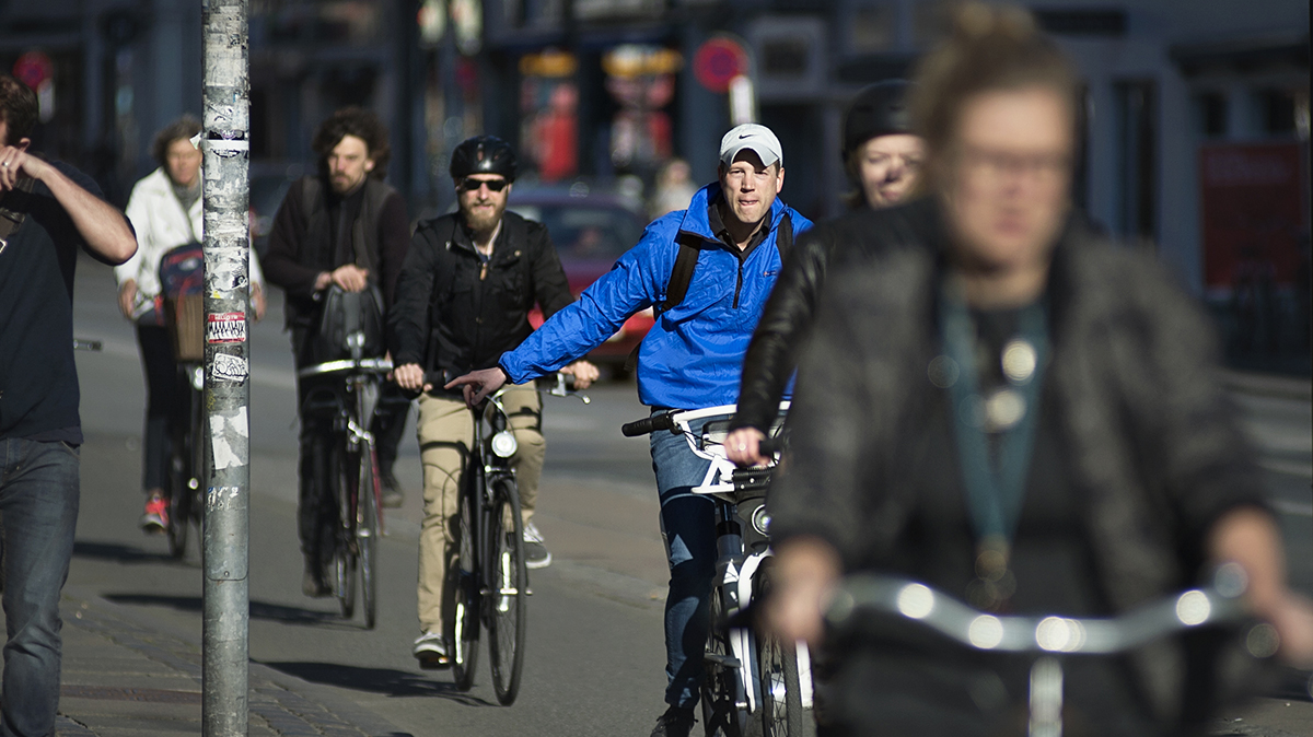 Cyklister i byen smal_Marie Hald